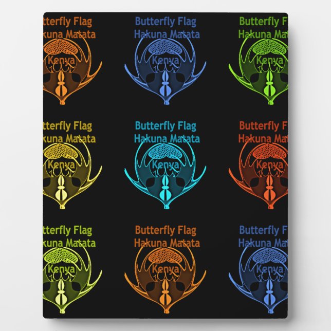 Placa Expositora Kenia Hakuna Matata (Frente)