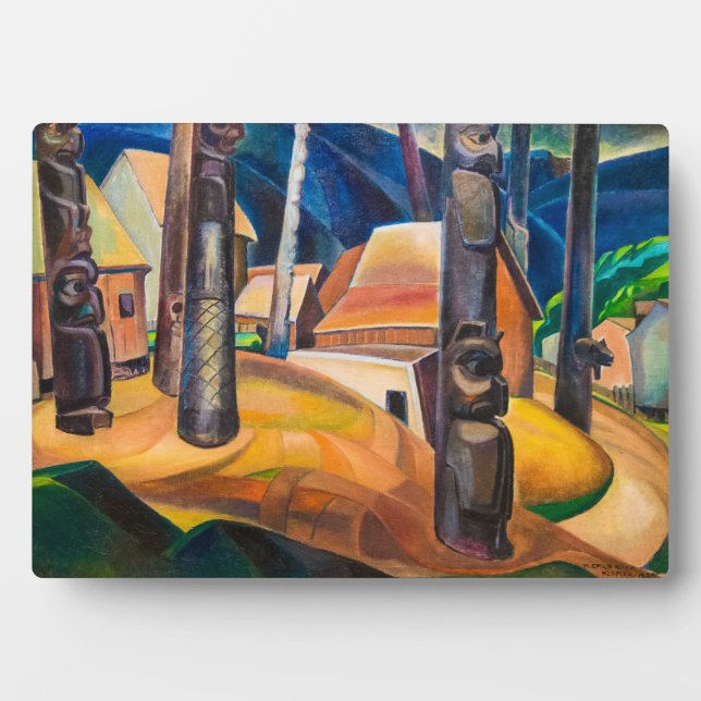 Placa Expositora Kispiax Village | Emily Carr | (Frente)