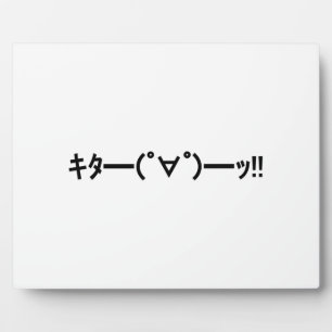 Placa Expositora ¡¡KITA!! Emoticono キタ━━━(゜∀゜)━━━ッ!! Kaomoji japoné