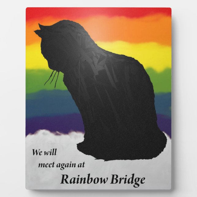 Placa Expositora Kitty en el puente arcoiris (Frente)