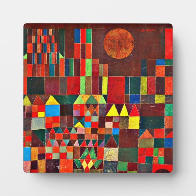 Placa Expositora Klee - Castillo y Sol (Frente)