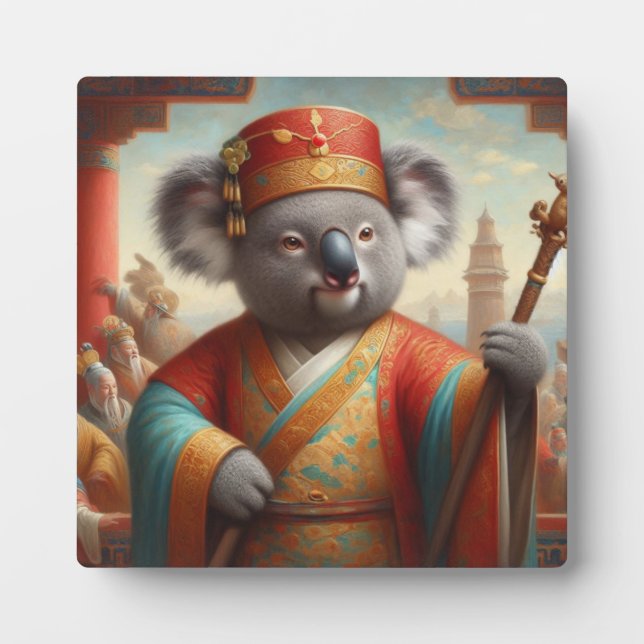 Placa Expositora Koala Antigua China (Frente)