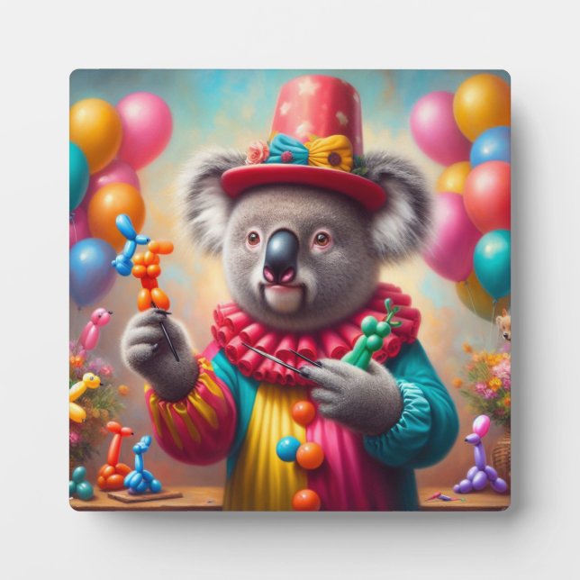 Placa Expositora Koala Clown (Frente)
