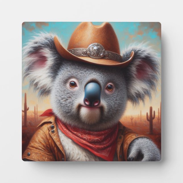Placa Expositora Koala Cowboy (Frente)