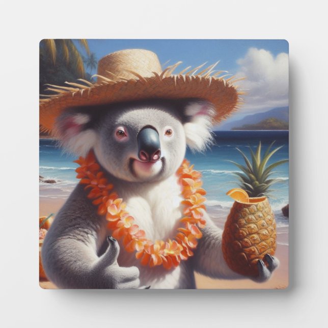 Placa Expositora Koala Luau (Frente)