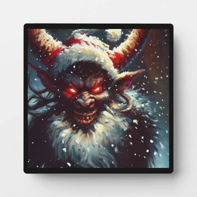 Placa Expositora Krampus de Navidad 1 (Frente)