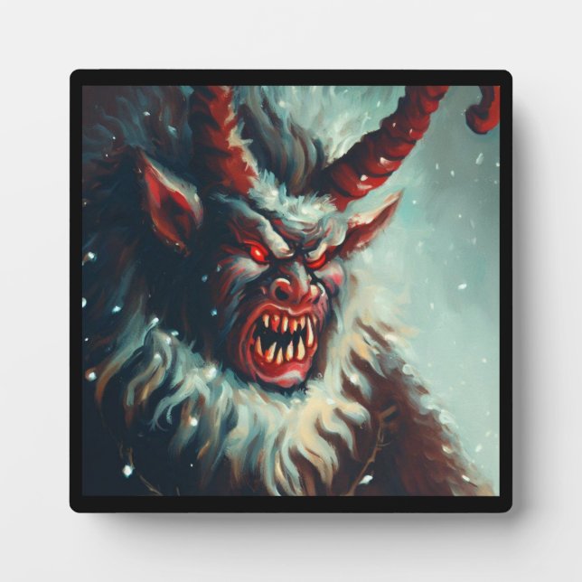 Placa Expositora Krampus de Navidad 3 (Frente)