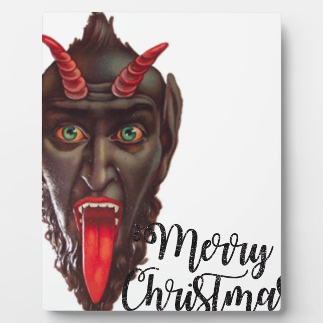 Placa Expositora krampus merry christmas (Frente)