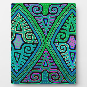 Placa Expositora Kuna Indian Diamond Mola