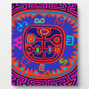 Placa Expositora Kuna Indian Mola