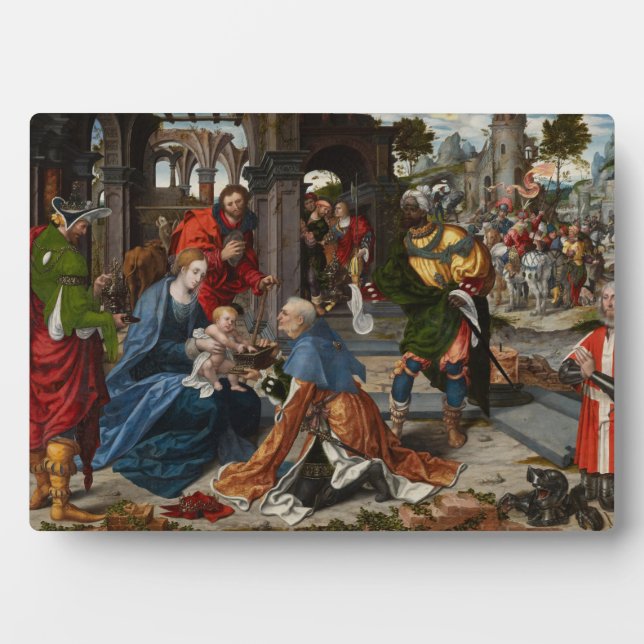 Placa Expositora La adoración del Magi (Frente)