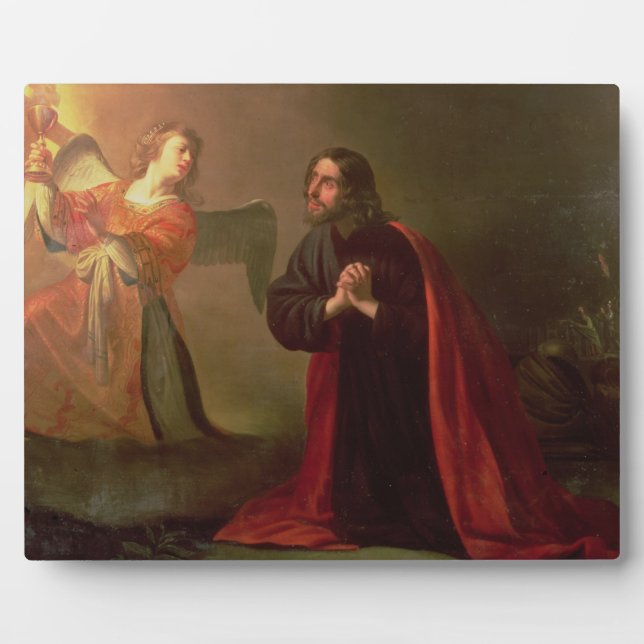 Placa Expositora La agonía en el jardín (Frente)