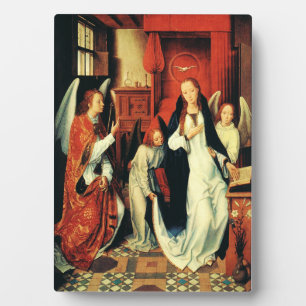 Placa Expositora La Anunciación de la Virgen María por Hans Memling