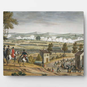 Placa Expositora La batalla de Lutzen, 2 de mayo de 1813, grabada p