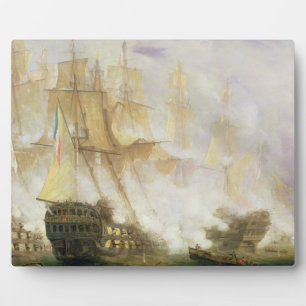 Placa Expositora La batalla de Trafalgar, c.1841 (aceite sobre lien