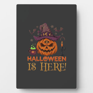 Placa Expositora La Bruja De La Calabaza Del Sombrero De Halloween 