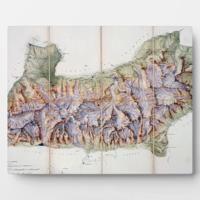 Placa Expositora La cadena del Mont Blanc, a partir de una encuesta (Frente)