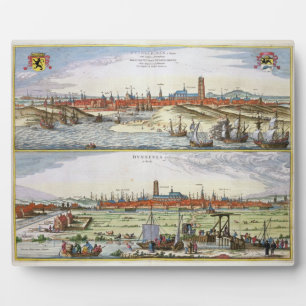 Placa Expositora La ciudad de Dunkerque durante la ocupación españo