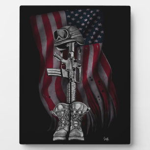 Placa Expositora La comadreja del soldado caído