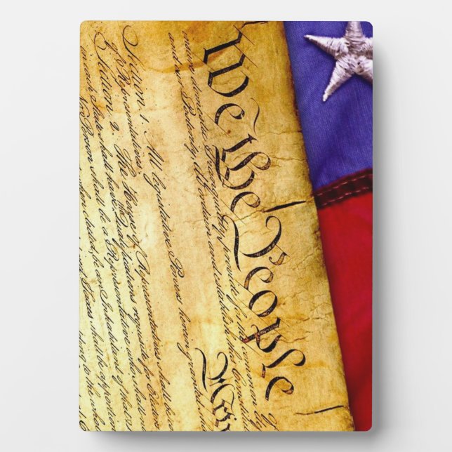 Placa Expositora La Constitución de los Estados Unidos (Frente)