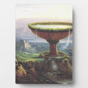 Placa Expositora La copa del titán por Thomas Cole