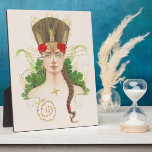 Placa Expositora La diosa de Lughnasadh Tailtiu
