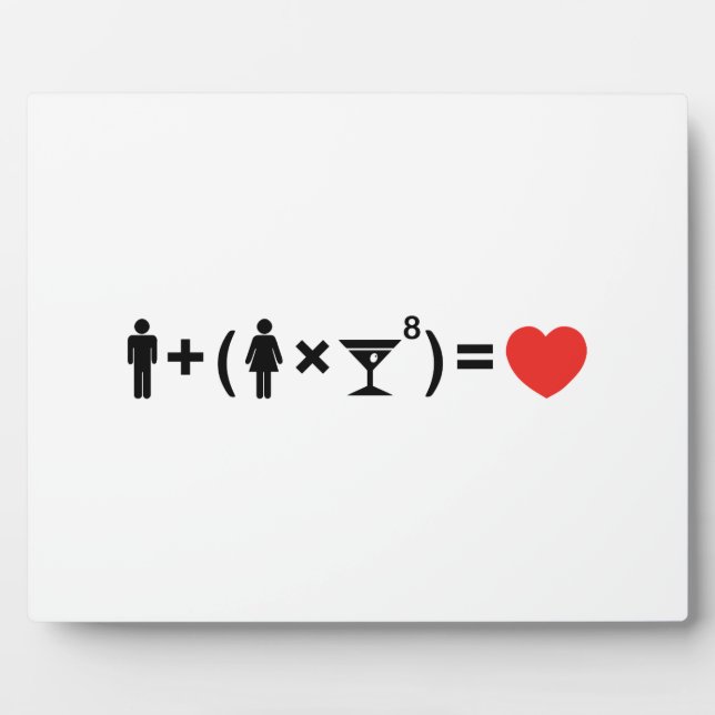 Placa Expositora La ecuación del amor para las mujeres (Frente)