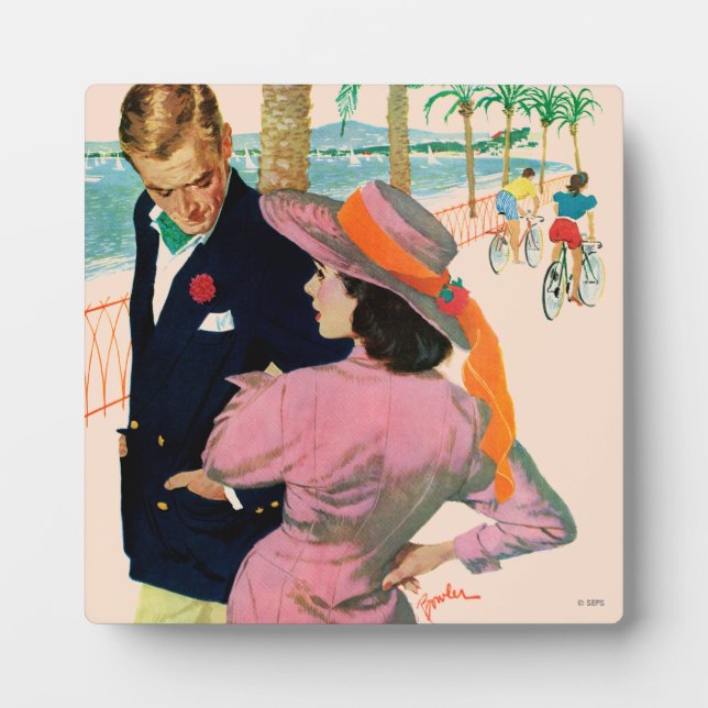 Placa Expositora La estrategia del amor (Frente)