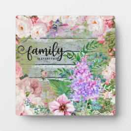 Placa Expositora La familia es todo