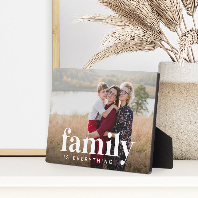 Placa Expositora La familia es todo foto horizontal (Subido por el creador)