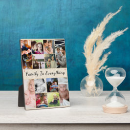 Placa Expositora La familia lo es todo - Foto personalizada