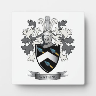 Placa Expositora La familia Watkins Crest Coat of Arms