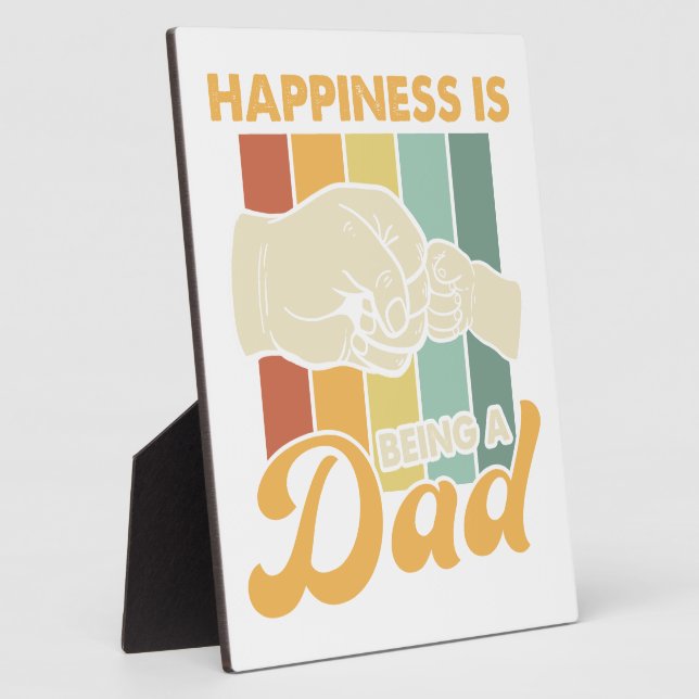 Placa Expositora La felicidad es ser un papá (Lado)