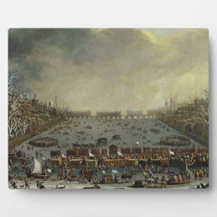 Placa Expositora La Feria de la Escarcha del invierno de 1683-4 sob
