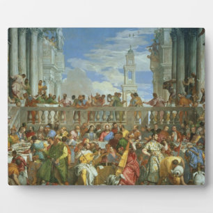 Placa Expositora La fiesta del matrimonio en Cana, c.1562 (aceite s