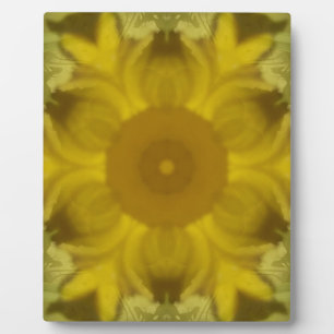 Placa Expositora La flor del sol estalla dorada