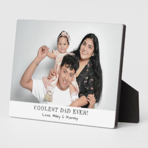 Placa Expositora La foto del papá más genial del mundo Regalo de re