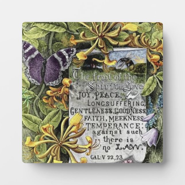 Placa Expositora La Fruta Del Espíritu (Frente)