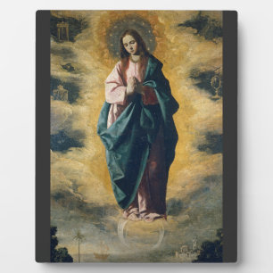 Placa Expositora La Inmaculada Concepción Radiancia Celestial Arte