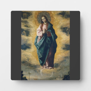 Placa Expositora La Inmaculada Concepción Radiancia Celestial Arte