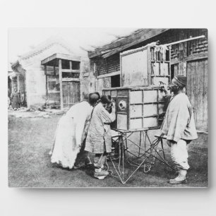 Placa Expositora La linterna mágica, c.1870 (foto b/w)