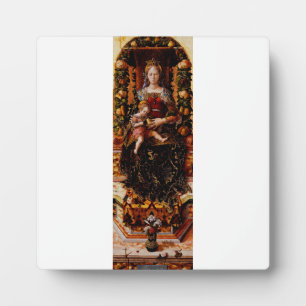 Placa Expositora La Madonna della Candeletta Carlo Crivelli Arte