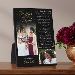 Placa Expositora La madre de la novia fotos Boda de memoria Keepsak