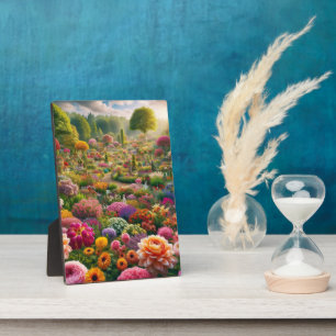 Placa Expositora La magia de las flores - un paraíso de los colores