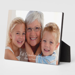 Placa Expositora La mejor abuela de la foto