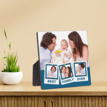 La Mejor Familia Personalizada Collage de 4 Fotos 