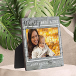 Placa Expositora La mejor foto de Personalizado de tía del mundo: M<br><div class="desc">Un regalo sencillo y memorable para la nueva tía personalizada con su foto favorita con sobrina o sobrino.</div>