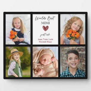 Placa Expositora La mejor foto de regalo de la abuela Mimi del mund