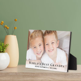 Placa Expositora La mejor foto del abuelo del mundo