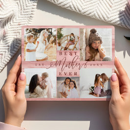 Placa Expositora La mejor madre Collage de fotos jamás grano de mad